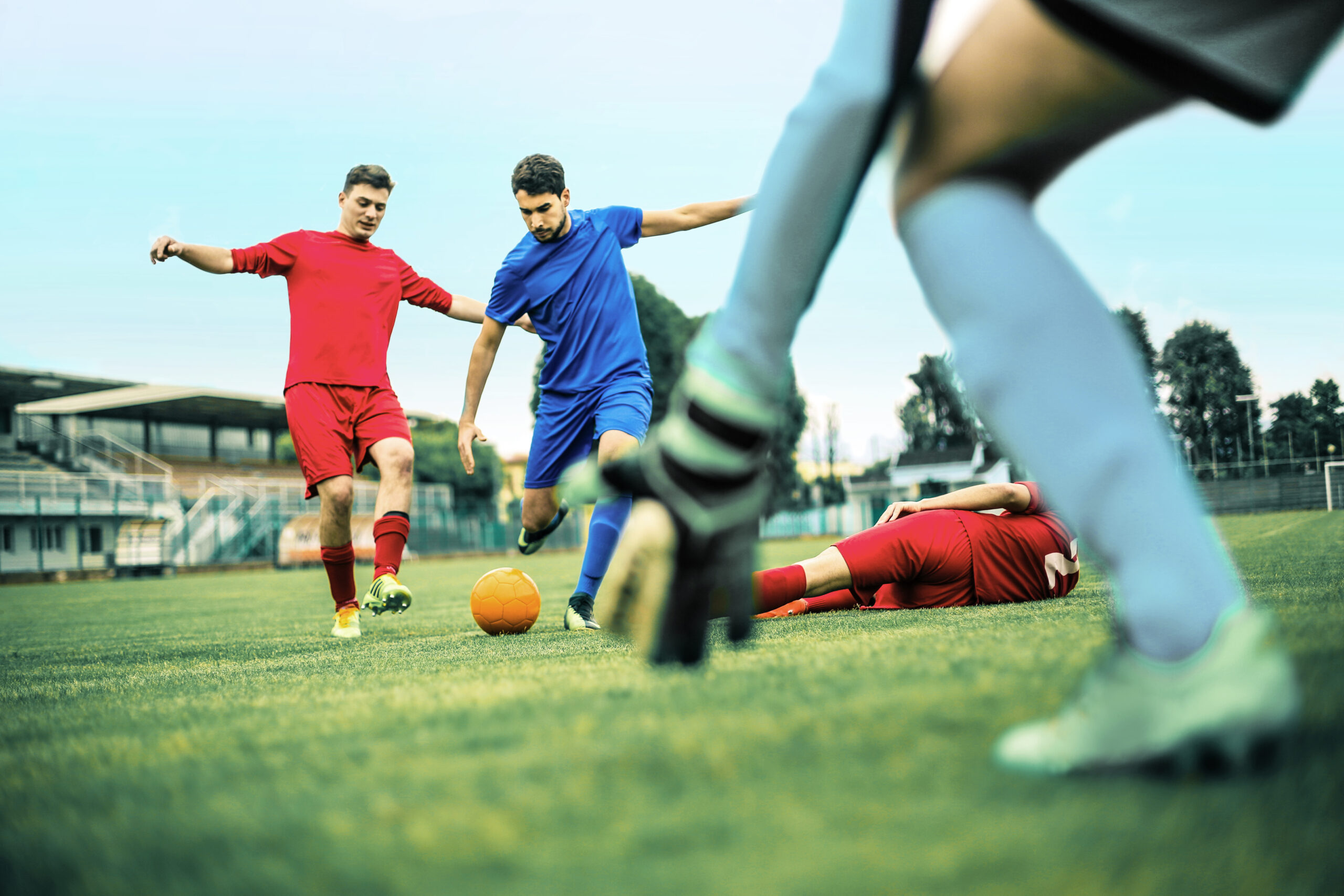 Fußball spielen